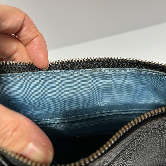 Coach Purse Pebble Leather Adjustable Strap Shoulder H0894-F12319 Black Buckle - Picture 15 of 15